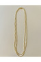 Gold steel chain ​​necklace - 2