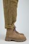 (Viyan) Women's Genuine Leather Lace-Up Internal Zipper Mink Boots