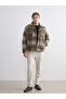 Comfortable Fit Plaid Cashmere Men's Shirt Jacket - 2