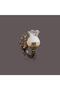 Grapes Shape Zamak Metal Wall Light with Antiqued Finish and Matte Honey Color Glass - 6