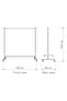 Chrome Stand Hanger with Brake Wheels (Esel) Shop Stand Clothes Hanger - 2