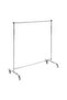 Chrome Stand Hanger with Brake Wheels (Esel) Shop Stand Clothes Hanger
