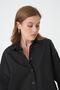 Women's Black 100% Cotton Oversize Tunic Shirt 30017 - 8