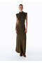 Extrafine Merino Wool Blend Knitwear Dress Olıvestore - 3