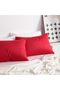 Premium Pillowcase Set |   2 Pieces |   Model with Cover |   7 Colors |   Cotton Fabric |   50X70 cm Net Size - 3