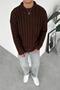 Brown Soft Premium Knitted Relaxed Sweater