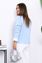 Baby Blue Button Detailed Angora Soft Knit Cardigan - 4