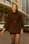 Women's Winter Cashmere Poncho - 2