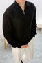 Olver Oversize Longsleeve Pullover, Schwarz - 3