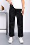 Black Front Seam Scuba Pants