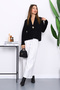 Black Single Button Angora Soft Cardigan - 2