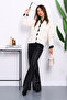 Cream Button Detailed Angora Soft Knitwear Cardigan - 2