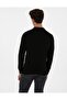 Slim Fit Polo Collar Zippered Basic Knit Sweater - 3
