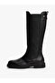 Th Leather Serrated Sole Long Women's Black Boots Fw0Fw08985Bds - 2