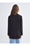 Lcw Modest Black Button Detailed Women's Blazer Jacket - 4