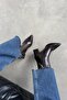 Liston Women's Heeled Wrinkled Leather Boots Brown