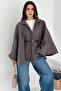 Women's Belted Poncho Coat – Strong & Sophisticated Style - 5