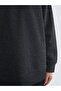 Lcw modest crew neck oversize women's sweatshirt tunic - 3