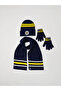 Ozmarka New Season Embroidered Boys' Scarf Beanie Gloves