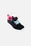 Toddlers Girl Velcro Closure Running Shoes, Black
