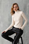 High Neck Slim Fit Bodysuit, Ribbed Knit Sweater, High Neck Slim Fit Sweater.