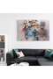 Tablou fundal abstract crem, cod 2106 - 4
