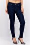 Women Skinny Fit Washed Stretchable Jeans, Dark Blue