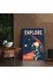 Tablou Explore Other Planet vintage, cod 5378 - 6