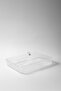 Rectangular acrylic serving tray