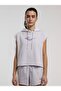 Ever Classics Wmn Lilac Women's Crop Hooded Sleeveless Sweatshirt