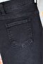 Boys' Double-Sided Adjustable Waist Straight-Leg Black Stretch Jeans with Pockets - 3