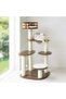 Solid wood modern style cat jumping platform Size: 60 X 60 X 112cm - 8
