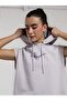 Ever Classics Wmn Lilac Women's Crop Hooded Sleeveless Sweatshirt - 4