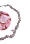 Pink Quartz Stone Necklace, Natural Cracked Stone Necklace, Adjustable Handmade Chunky Stone Necklace, Unisex - 5
