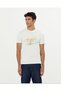 Crew Neck Short Sleeves T-Shirt, Relaxed Fit, Harmony Watercolour Design, Cream - 3