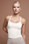 Nova White Padded Seamless Tank Top Women's Sports Tank Top - 8