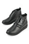 , Women's Genuine Leather Comfort Boots 1531022Z7551 Black - 5