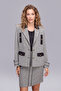 667 Jacket Black and White Patterned - 3