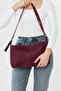 Metro Burgundy Suede Women's Shoulder, Arm and Hand Bag - 5