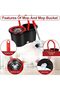 Easy Spin Mop and Bucket Set, 360-Degree Rotation, 110 cm Stainless Steel Handle - 2