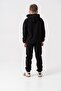 Generation Casual Brand Written Stripe Printed Fleece Boys' Bottom-Top Tracksuit Set - 5