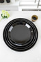 4 Pieces 30-34-38-42 No Enamel Baking Tray Round Tray ~30 Cm~34 Cm~38 Cm~41Cm - 4
