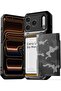 Damda Glide Pro for iPhone 17 PRO case wallet slider card holder Slot 4 cards Camo Black