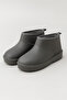 Women's Gray Fur Lined Waterproof Faylon Rain Boots Byndumfay02 - 5