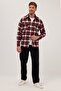 Relax Fit Comfortable Cut Double Pocket Flap Winter Lumberjack Checkered Men's Shirt - 4