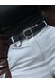 Kare Accessory Silver Buckle Women's Waist Belt, Casual Belt, Jacket Belt, Pants Belt