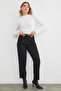 Basic Modal Blouse with Draped Sides and Perkins Collar - 2