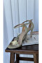 Perla Glittery Detachable Buckle Detailed Heeled Shoes - 6