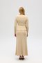 Fluff Tie-Up Beige Top-Skirt Set - 5