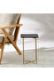 Metallic Side Table - 29x29x46 cms - 2
